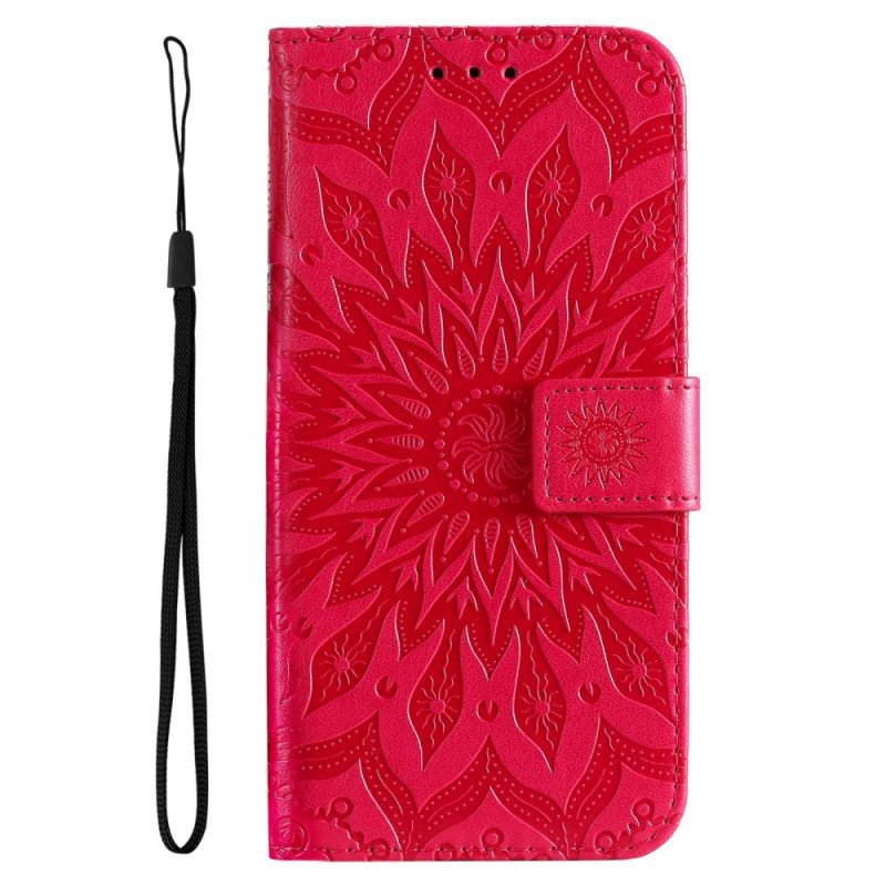 Etui Folio do Vivo V23 5G Mandala Sun Ze Smyczą